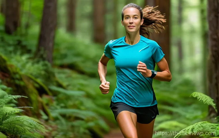 운동선수의 식단에서의 철분 섭취의 중요성 - **Prompt:** A dynamic, full-body shot of a fit female endurance runner in her late 20s, with a healt...